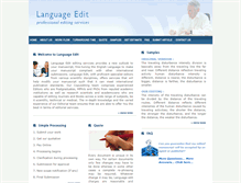 Tablet Screenshot of languageedit.com